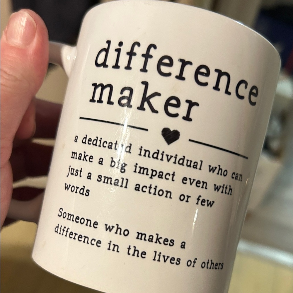 Difference Maker White Mug - Picture 6 of 6